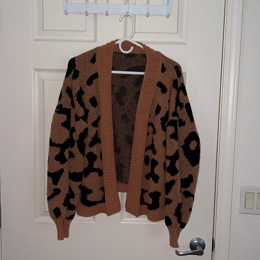 Cheetah Print Cardigan